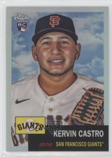 2022 Topps Chrome Platinum Anniversary Refractor Kervin Castro #477 00ab