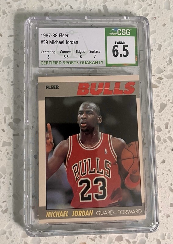 87-88 Fleer Michael Jordan Second Year Card - Michael Jordan Cards