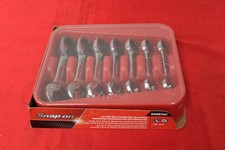 SNAP ON TOOLS OXKR707 7pc SAE 0° Offset Short Ratcheting Combo Wrench Set