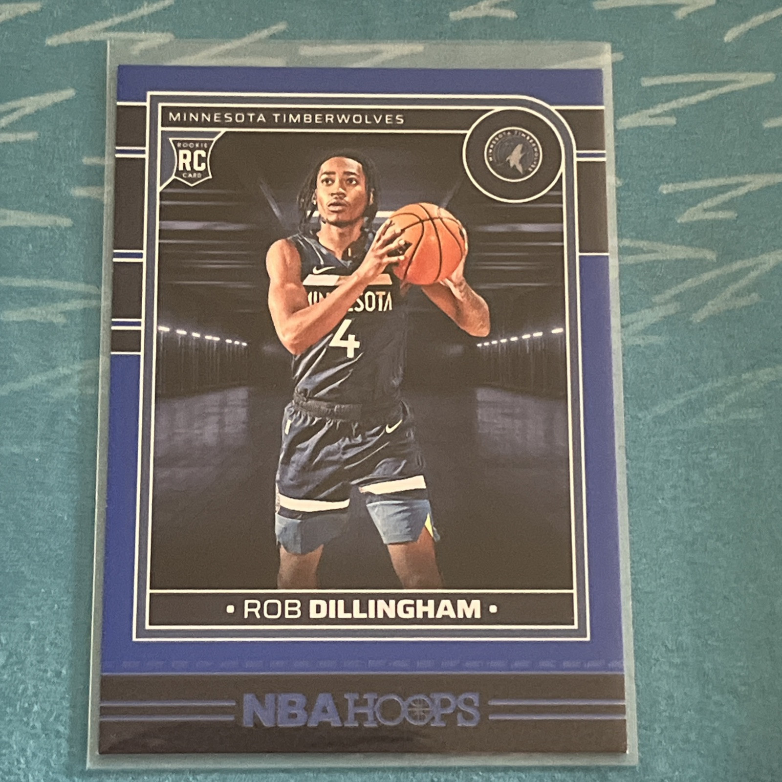 2024-25 PANINI NBA HOOPS ROB DILLINGHAM BLUE PARALLEL SP RC #238 ROOKIE