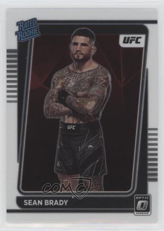 2022 Panini Donruss Optic UFC Rated Rookie Sean Brady #118 Rookie RC 0nr3