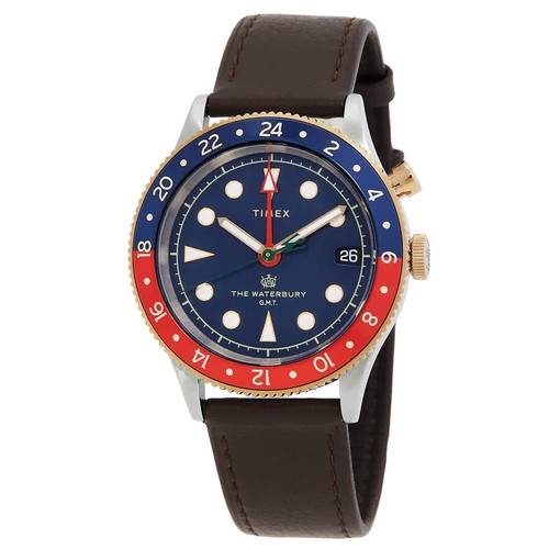 Timex Waterbury GMT Quartz Blue Dial Men's Watch TW2U90500