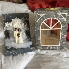 Vintage NIB Wedding Cake Topper Bakery Crafts 115-W-WW-AA Hispanic Lt Brown Skin