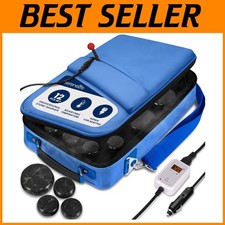 Compact  Energy Efficient Massage Stone Heater Kit   12 Basalt Rocks Included