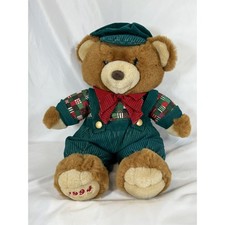 Vintage A Teddy Bear Lane Christmas Brother Boy Bear 16" KMART CORP VG 1994