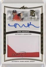 2014 Leaf Perfect Game Showcase Jersey Gold 16/25 Mike Nikorak #JA-MN1 Auto 1u6