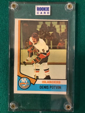 1974-75 OPC O PEE CHEE #195 DENIS POTVIN RC EX-NM New York Islanders Rookie Card. rookie card picture