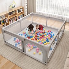 Gray Baby Playpen 59x59
