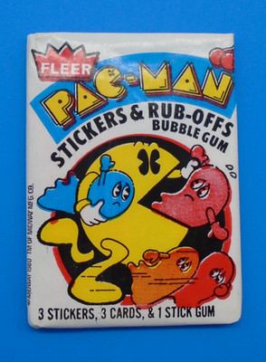 A 1980 FLEER PAC MAN WAX PACK FACTORY SEALED! PACK IS IN EXCELLENT CONDITION!4