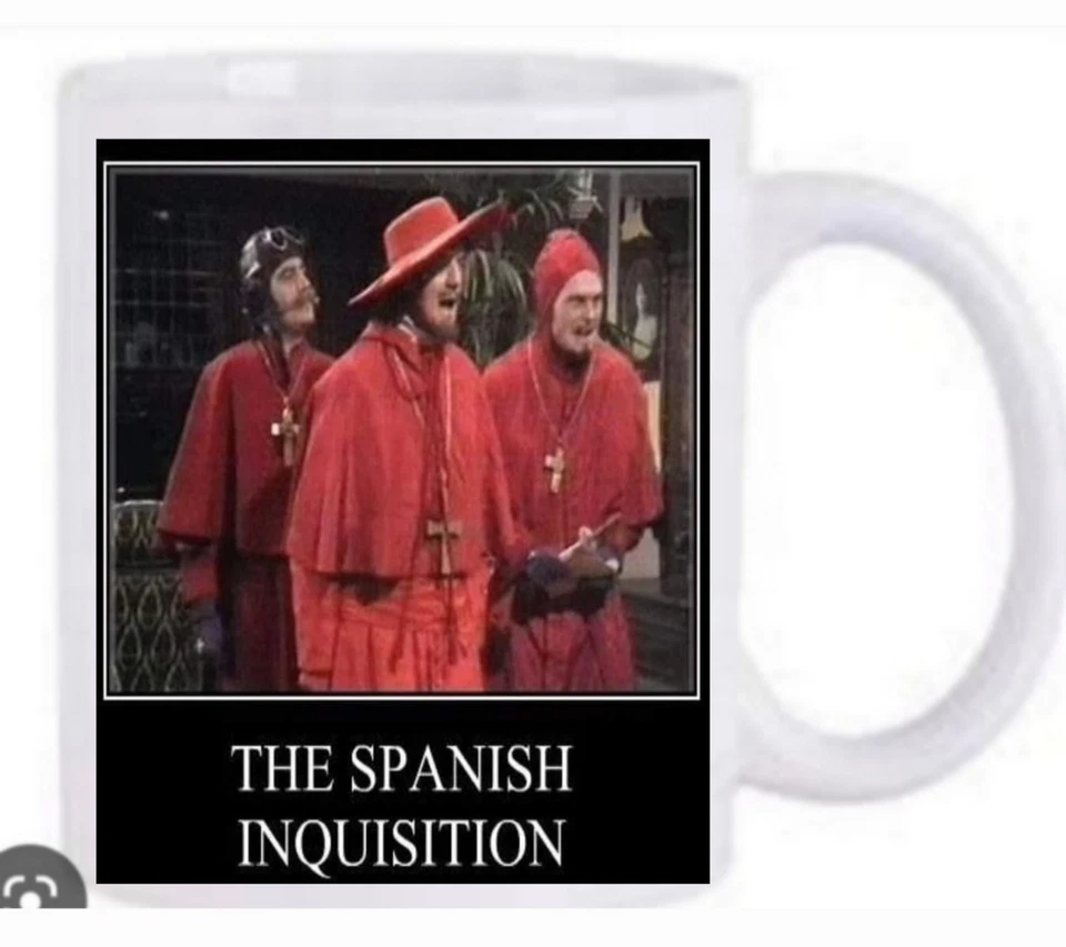 Monty Python the the spanish inquisition Mug Dishwasher Safe New & Boxed
