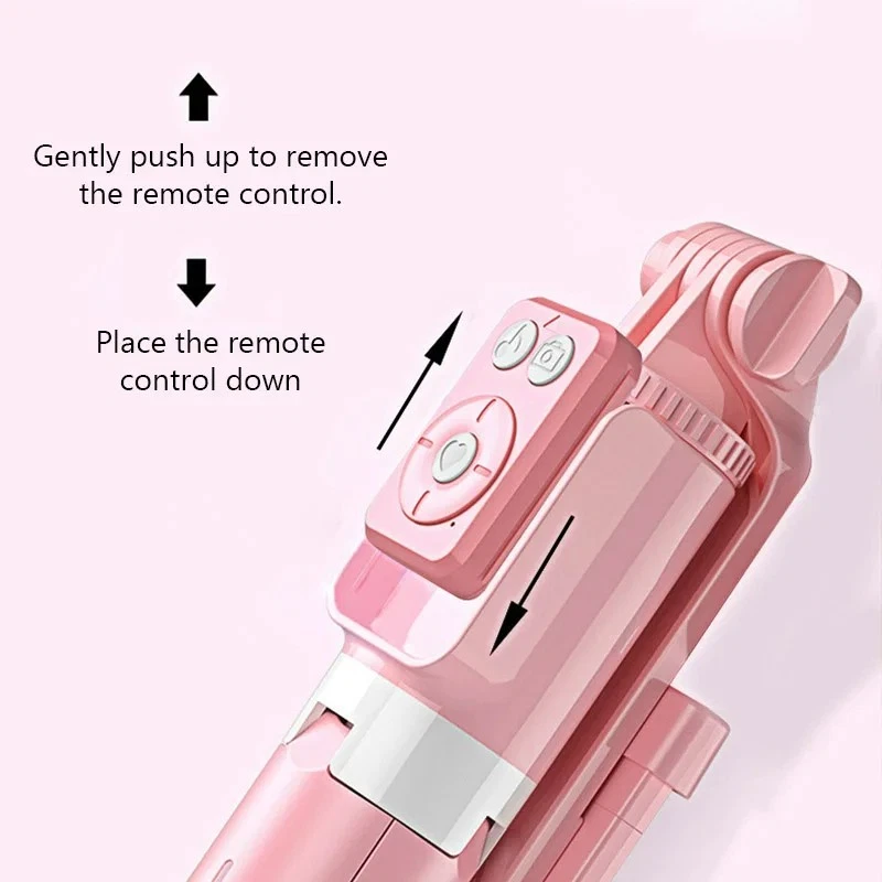 Wireless Selfie Stick Tripod Stand with Light Bluetooth Remote Extendable Stand - Image 3 of 4