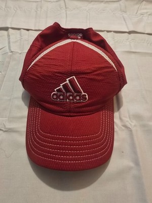 Adidas rot Performance Cap Mütze Climalite Einheitsgröße verstellbar Laufen Sport Brea