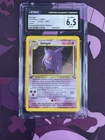 ERROR Gengar “Mirror Holo” Incomplete Holo Pokemon Fossil Holo 5/62 First Ed