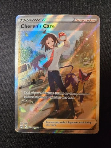 Cheren's Care GG58/GG70 Ultra Rare Crown Zenith Galarian Gallery Pokemon NM