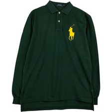 Vintage Ralph Lauren POLO RALPH LAUREN Big Pony Long-Sleeve Polo Shirt Men's...
