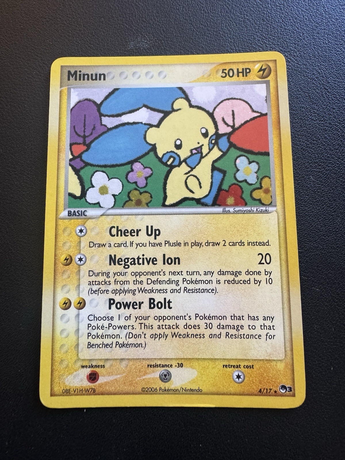 POKEMON TCG MINUN 4/17 POP SERIES 3 COSMO HOLO!!