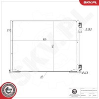 Esen SKV Kondensator Klimaanlage 86SKV106 Aluminium FüR Opel Vivaro Bus X83 A07