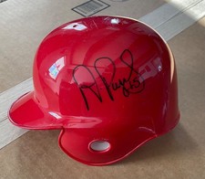 ALBERT PUJOLS AUTHENTIC SIGNED MINI-HELMET = ST LOUIS CARDINALS  RIEDELL HELMET