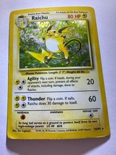 Raichu 014/102 Base Set Holo