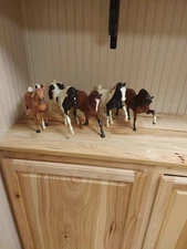 breyer traditional set of 5 gaited horse all have some wear