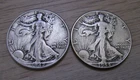 1942 P & 1944 P Liberty Walking SILVER HALF DOLLARS (Lot of 2) 0.723 oz silver B