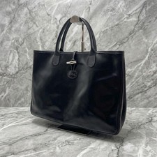 LONGCHAMP Tote Bag Leather Black