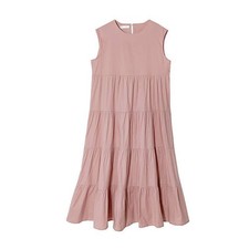 Women Summer Long Maxi Dress Sleeveless Plus Size Plain Layered Swing Sundress