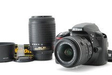  MINT w/Box Nikon D3300 Digital Camera Body 18-55mm 55-200mm 2Lens kit JAPAN
