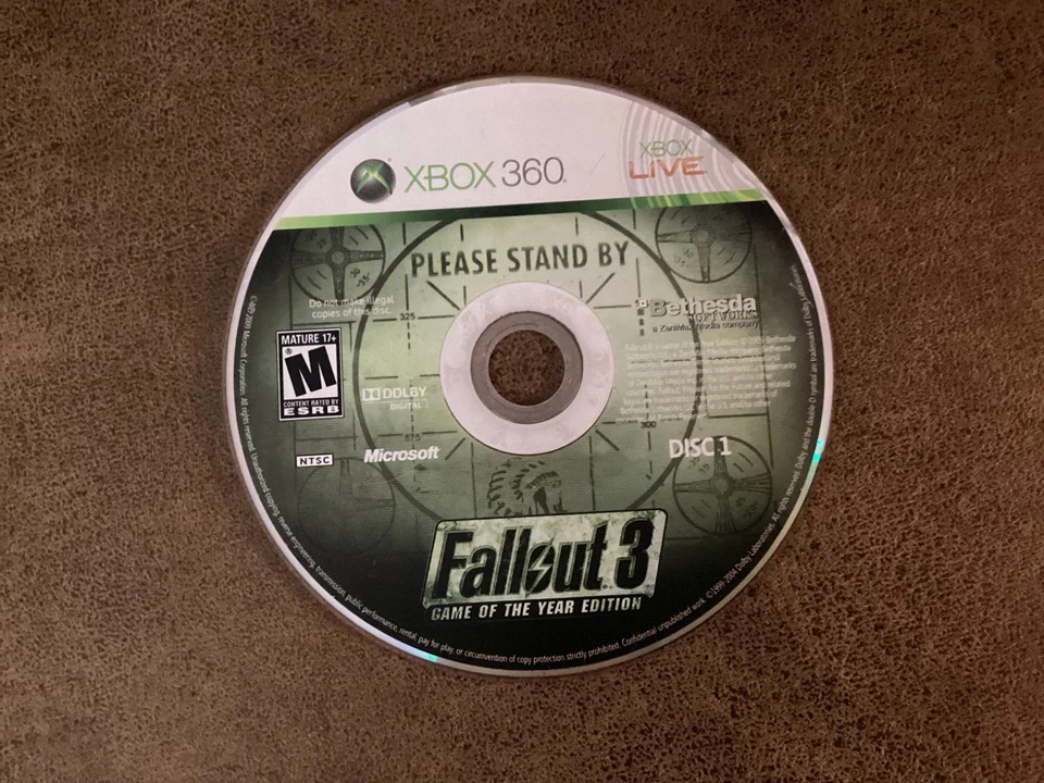 Fallout 3 GOTY 2-Disc Set & Fallout New Vegas Xbox 360 Lot – Tested & Working - Image 2 of 4