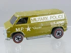 Vintage 1974 Hot Wheels Flying Colors Redline Military Police Green Super Van HK