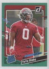 2023 Panini Donruss Rated Rookie Press Proof Green YaYa Diaby #394 7l6