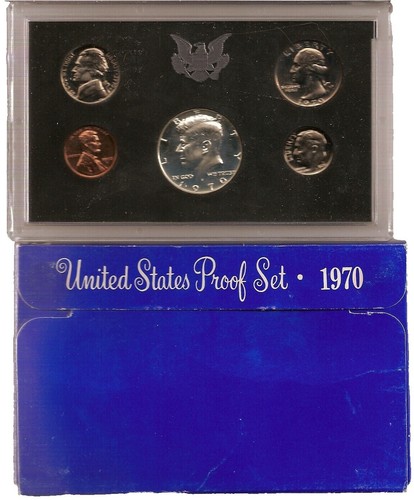 1992 Or 1994 United States Mint Premier Silver Proof Set In Original Black Box