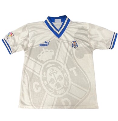 Vintage Puma 1996/97 CD Tenerife Soccer Football Jersey Large Home