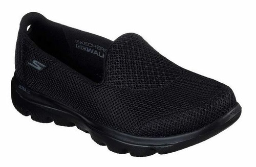 skechers gowalk evolution women's shoes in black