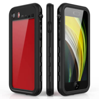 Wasserdichtes Hülle Für iPhone SE 2022/2020, 7 / 8, Heavy Duty Black