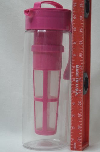 Preowned 64oz Teavana Iced Tea / Iced Coffee Infusion Pitcher - Pink - Picture 6 of 14