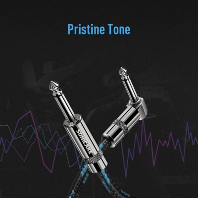 Cavo Chitarra SONICAKE 3m Jack 6.35mm - Angolo Destro, Noiseless, Per Chitarra, Basso, Tastiera - Foto 5