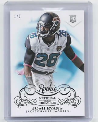 2013 Panini National Treasures #172 Josh Evans RC Rookie #'d /5