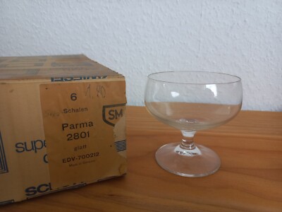 6x Schott Zwiesel Schale Becher Parma 2801, Nicht verwendet