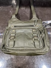 Roma Leathers Od Green Leather Locking Gun Purse Shoulder Bag Ccw Conceal Carry