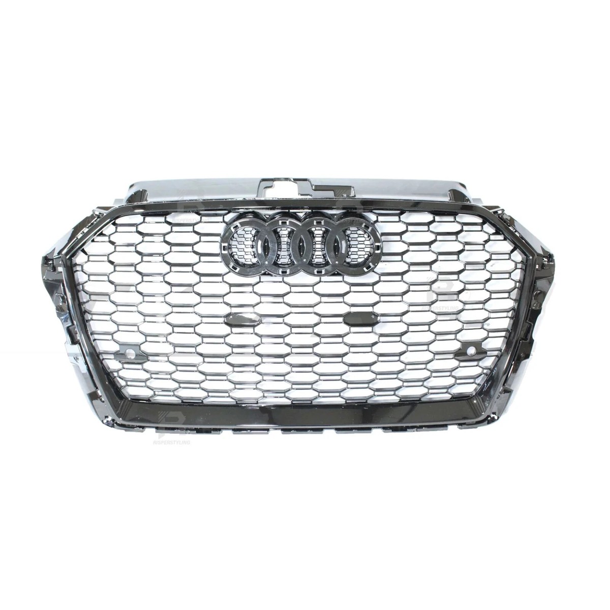 In Stock Audi S3 Grille Silver Frame, Honeycomb Mesh
