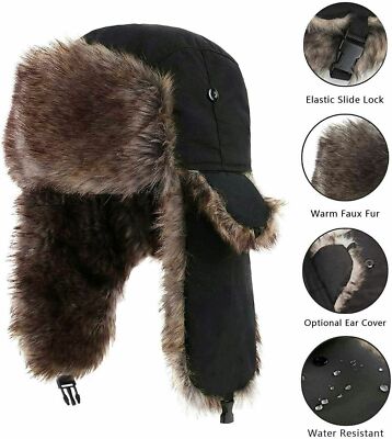 Unisex Winter Trapper Trooper Earflap Warm Russian Ski Hat 