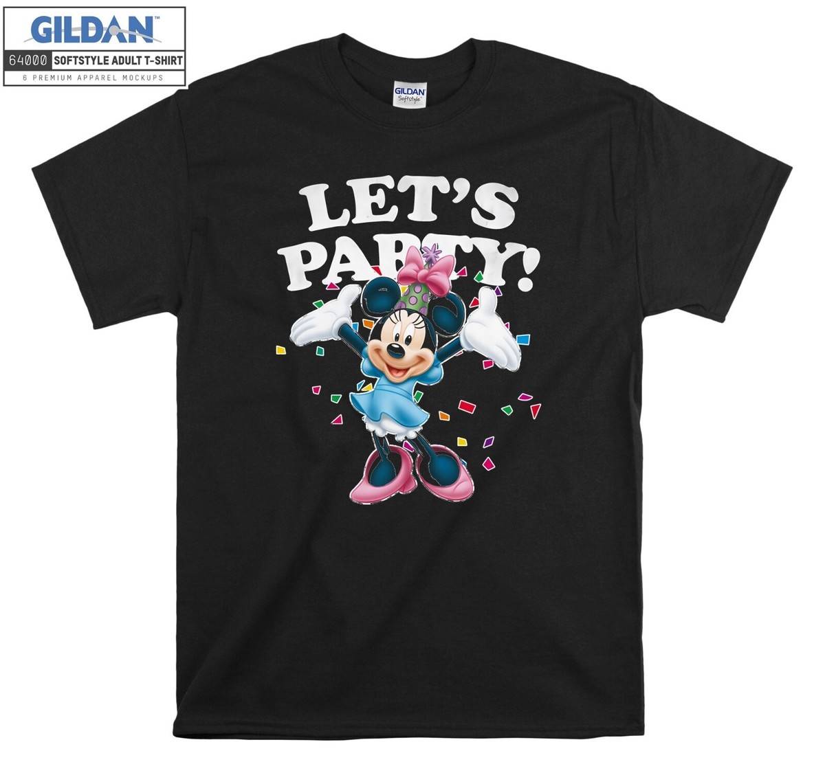 Minnie Mouse Disney Lets Party T-shirt Gift Hoodie T shirt Men Women Unisex  7091