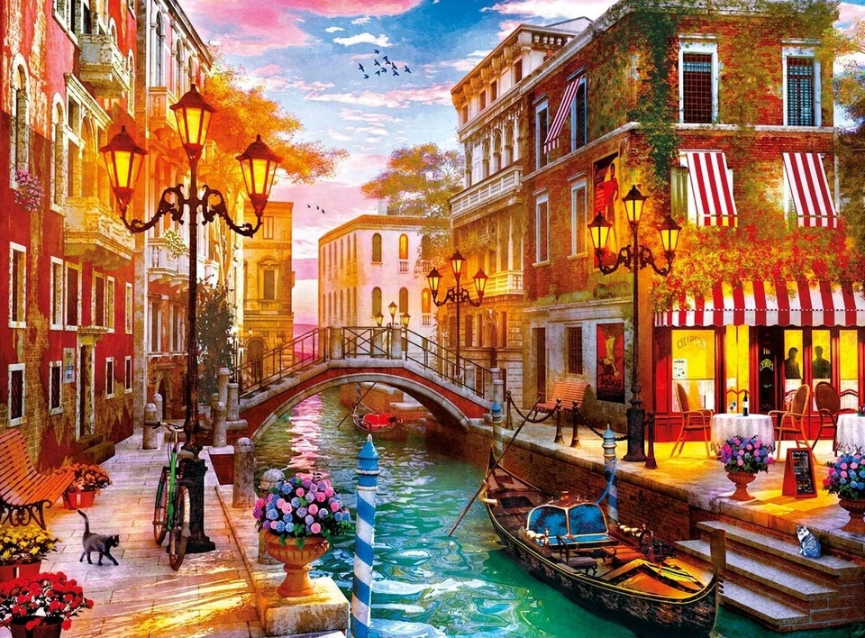 Clementoni 35063 Puzzle, Sunse Over Venice, 500 Pieces Jigsaw Puzzle - Image 2 of 2