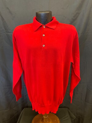 Jack Taylor Beverly Hills Men's 100% Cotton Sweaters Red Size 44''/ 112 cm NWOT
