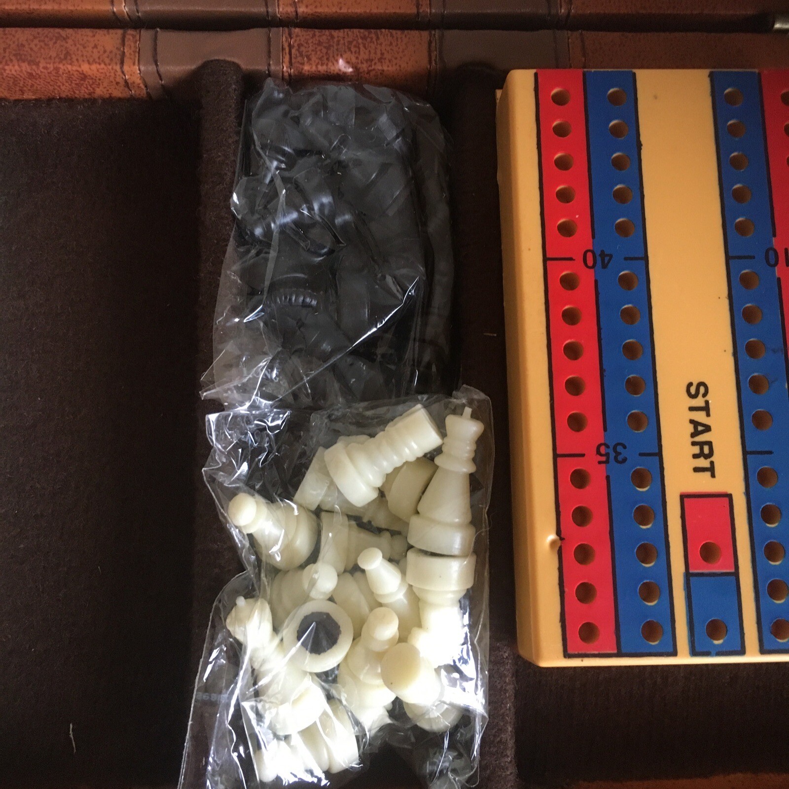 Vintage Travel Games Compendium Set Chess Etc eBay