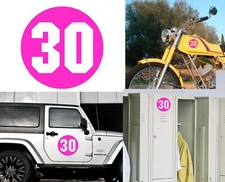 Number 30 Sticker Cut Vinyl Version Via B