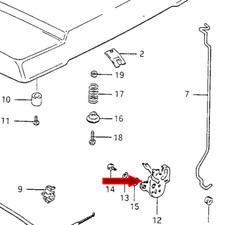 Usa Seller Lhd Hood Locklatch For Suzuki Samurai Sj413 - New