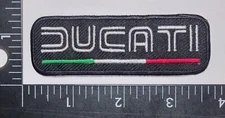 Ducati Patch Motorcycles Racing Sport 2.75"x2" Logo Sew Iron Embroidery 0022