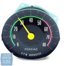 1965 Pontiac Gto Oe Factory Rpm Dash Tach Tachometer With Rally Gauges